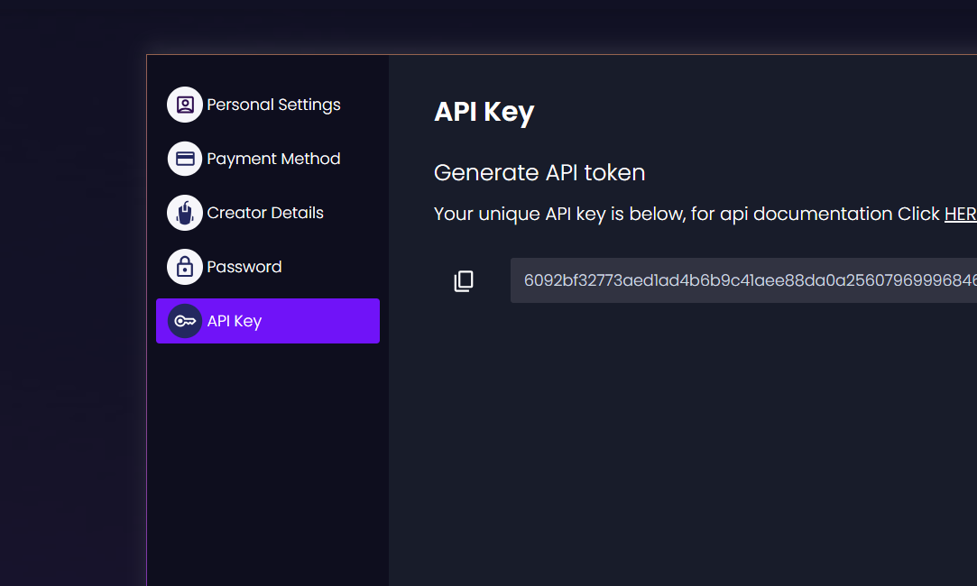Lootlabs API Key page